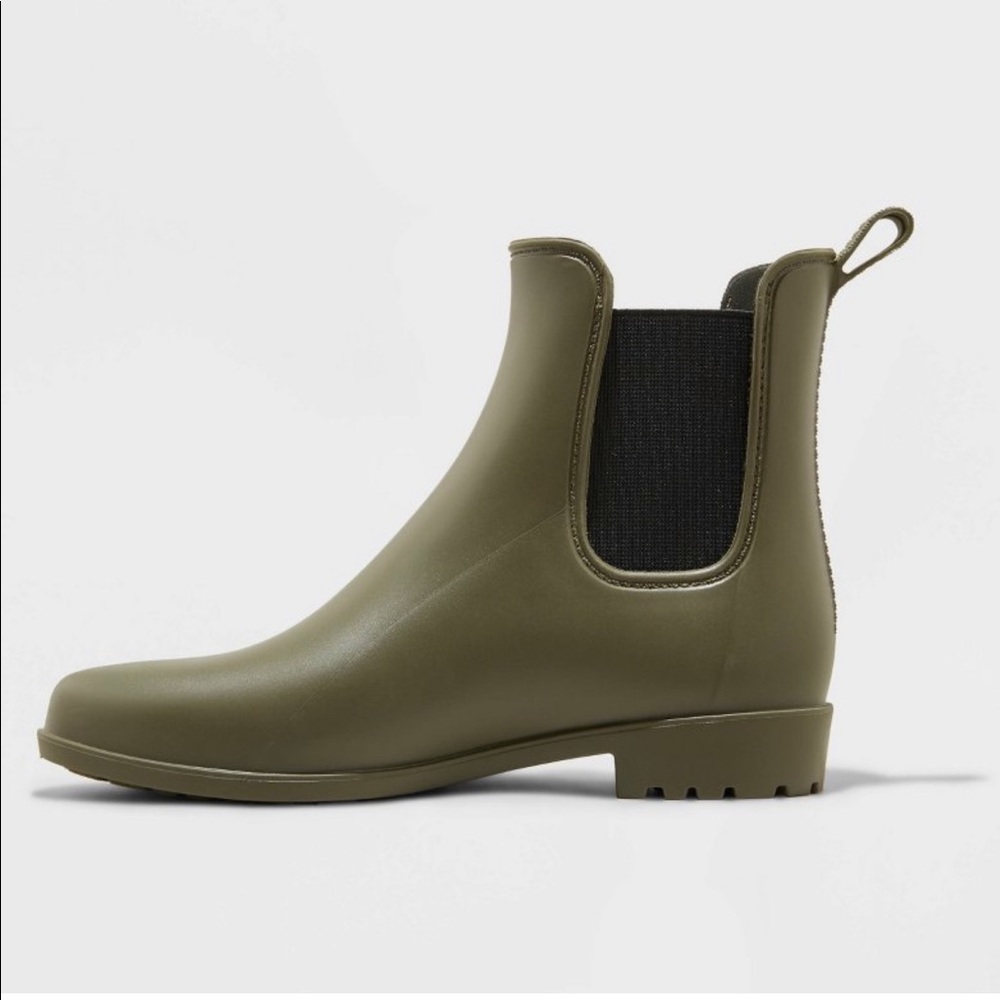 Women’s Chelsea Rain Boots- A New Day- Green - Picture 3 of 5